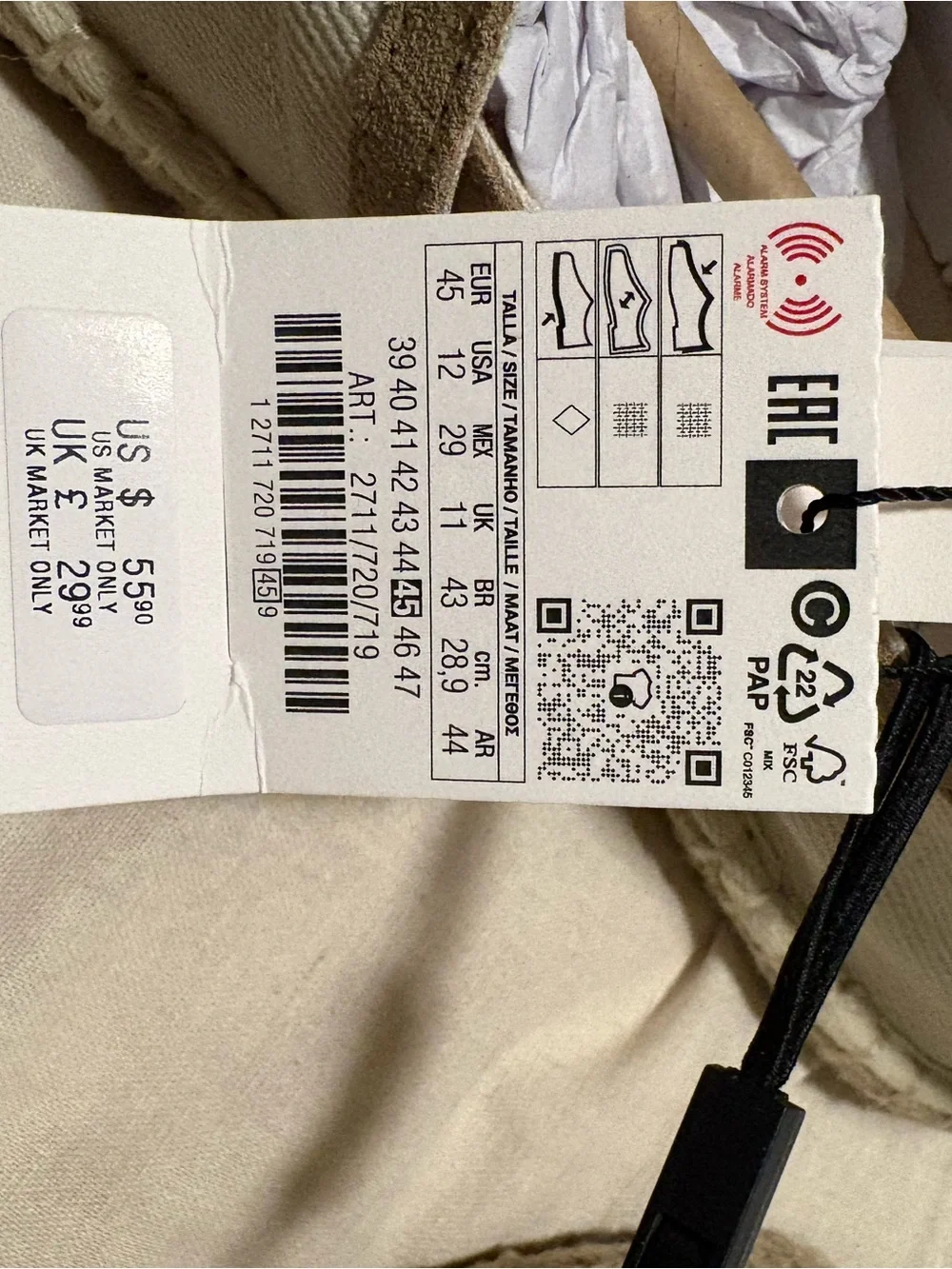 Zara casual slip